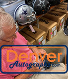 Dick Vermiel Signed Philadelphia Eagles Eclipse HOF Mini Beckett 40629