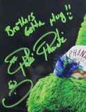 Phillie Phanatic (Tom Burgoyne) Signed/Inscr 11x14 Photo Phillies PSA/DNA 189813