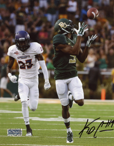 KD CANNON SIGNED AUTOGRAPHED BAYLOR BEARS 8x10 PHOTO COA