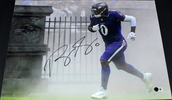 ROQUAN SMITH SIGNED AUTOGRAPHED BALTIMORE RAVENS 16x20 PHOTO BECKETT