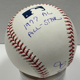 Milw Brewers JIM SLATON Signed Official MLB Baseball AUTO w/ TWO Scripts - JSA