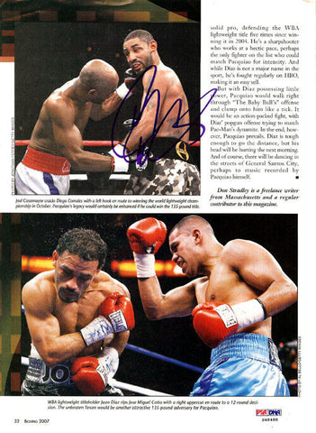 Diego Corrales Autographed Signed Magazine Page Photo PSA/DNA #S48488