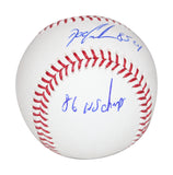 Dwight Gooden Autographed New York Mets Baseball 3 insc. Beckett 40485
