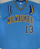 Brewers RAY FOSSE Signed Custom Replica Milwaukee Jersey w/ 1978-79 Brewers