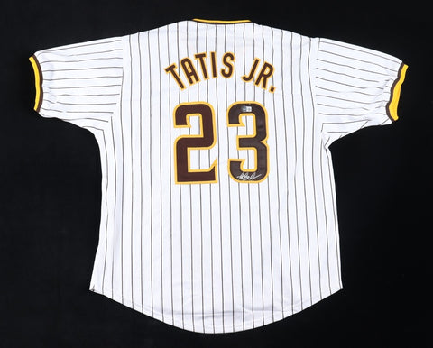 Fernando Tatis Jr. Signed San Diego Padres Pinstriped Jersey (Beckett Hologram)