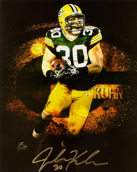 Packers Super Bowl Champ JOHN KUHN Signed 8x10 Photo #4 AUTO
