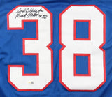Mark Kelso Signed Buffalo Bills Jersey Inscribed "God Bless You" (JSA) Def. Back