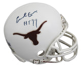 Texas Earl Campbell "HT 77" Authentic Signed VSR4 Rep Mini Helmet BAS #BV01176