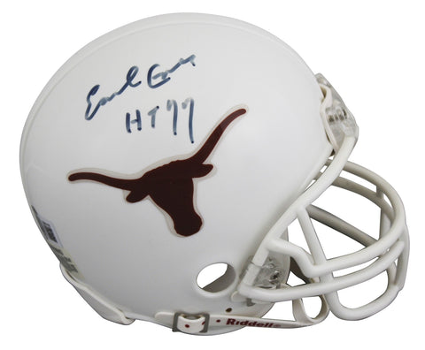 Texas Earl Campbell "HT 77" Authentic Signed VSR4 Rep Mini Helmet BAS #BV01176