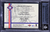 Rangers Ivan Rodriguez Signed 2001 Fleer Platinum National PT $48 Card BAS Slab