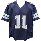 Danny White Autographed Pro Style Blue Jersey Insc. Beckett 44382