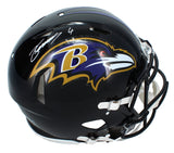 Zay Flowers Autographed Baltimore Ravens Speed Authentic Helmet Beckett