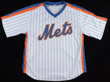 Wally Backman Signed New York Mets Jersey (Steiner) 1986 World Champ 2nd Baseman