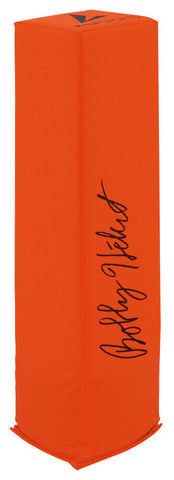 Bobby Hebert (SAINTS) Signed BSN Orange Endzone Football Pylon - (SCHWARTZ COA)