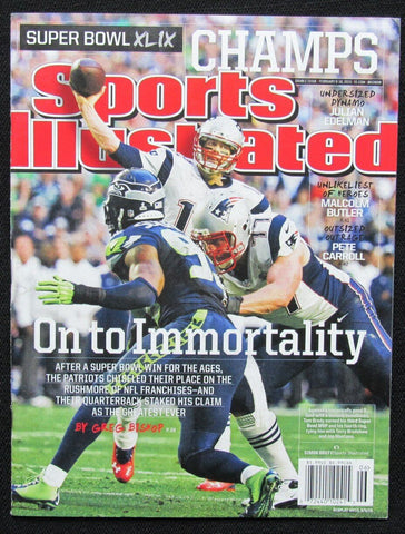 2015 Sports Illustrated Patriots Tom Brady Super Bowl 49 Champs NO LABEL 181344