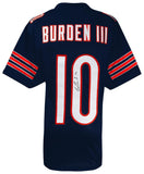 Luther Burden III (BEARS) Signed Navy Custom Football Jersey - (SCHWARTZ COA)