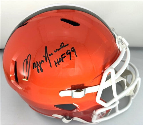 Browns OZZIE NEWSOME Signed Full Size Replica Speed Helmet w/ HOF '99 AUTO - JSA