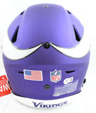 Randy Moss Signed Vikings F/S Speed Flex Helmet Straight Cash Homie - Beckett W