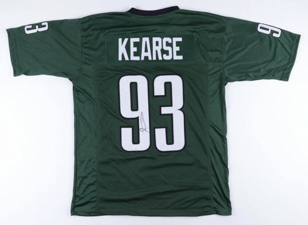 Jevon Kearse Signed Philadelphia Eagles Green Jersey (JSA COA) 3xPro Bowl DE