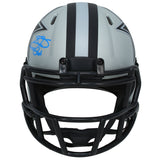 Emmitt Smith Autographed Dallas Cowboys RAVE Speed Mini Helmet Beckett Witnessed