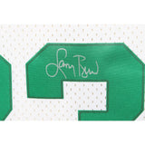 Larry Bird Autographed/Signed Boston Celtics M&N White Jersey Beckett 42036