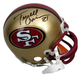 Terrell Owens Signed/Autographed 49ers Mini Football Helmet JSA 213078