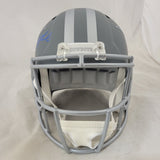 TROY AIKMAN SIGNED DALLAS COWBOYS F/S SLATE SPEED REPLICA HELMET BECKETT QR