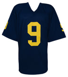J.J. (JJ) McCarthy Signed Navy Custom College Football Jersey - (BECKETT COA)