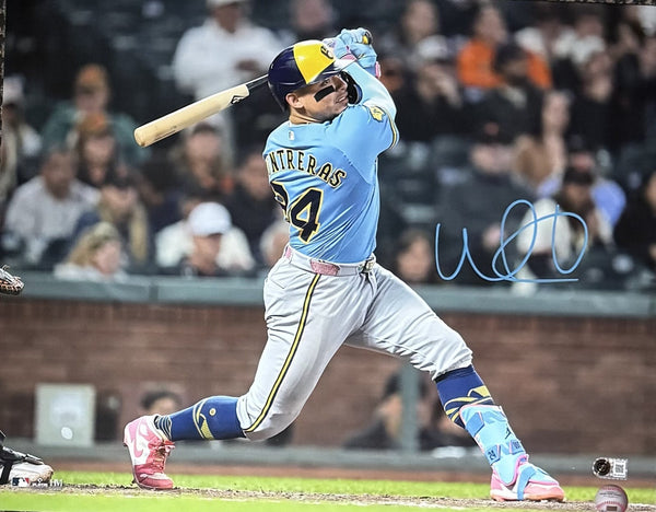 WILLIAM CONTRERAS Signed 16X20 Photo #16 AUTO - Milwaukee Brewers - BAS