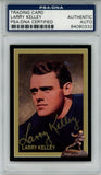 Larry Kelley Signed 1992 Downtown Athletic Club #2 Trading Card PSA Slab 42645