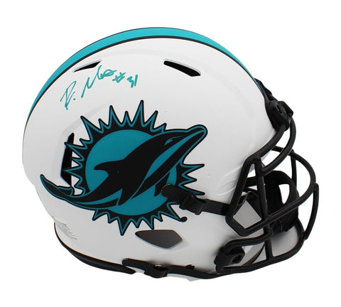 Raheem Mostert Signed Miami Dolphins Speed Authentic Lunar NFL Helmet