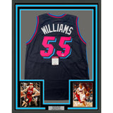 Framed Autographed/Signed Jason Williams 33x42 Vice City Jersey Pristine PA COA
