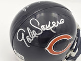 Dick Butkus & Gale Sayers Autographed Bears Blue Mini Helmet Beckett #AE16660