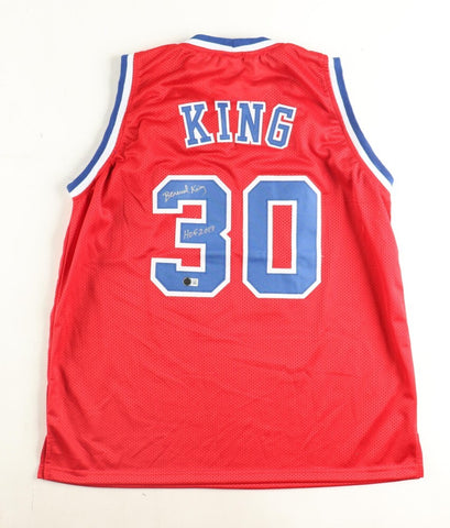 Bernard King Signed Washington Bullets Jersey Inscribed "HOF 13" (Beckett)
