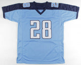 Chris Johnson Signed Tennessee Titans Jersey (Beckett COA) 3xPro Bowl R.B.