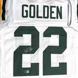 Packers Receiver MATTHEW GOLDEN Signed Custom Replica White Jersey AUTO - BAS