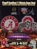 Darron Lee Signed Ohio State vs Alabama 2015 Sugar Bowl Magazine BAS 46360