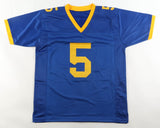 Joe Flacco Signed Delaware Fightin' Blue Hens Jersey (JSA COA) Super Bowl XLVII