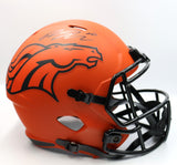 Bo Nix Autographed Broncos Orange Rave Full-Size Replica Speed Helmet BAS COA
