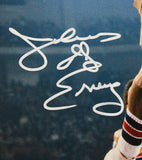Julis Erving Autographed/Signed Philadelphia 76ers 16x20 Photo Beckett 39675