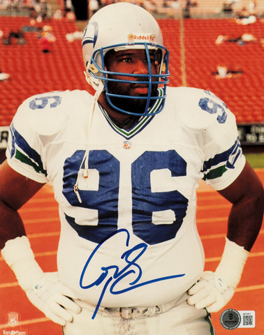 Cortez Kennedy Autographed 8x10 Photo Seattle Seahawks Beckett BAS QR #AE31671