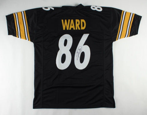 Hines Ward Signed Pittsburgh Steelers Black Jersey (TSE) / 2xSuper Bowl Champion