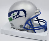 Kenny Easley Autographed Seahawks Throwback Silver Mini Helmet Beckett BS30071
