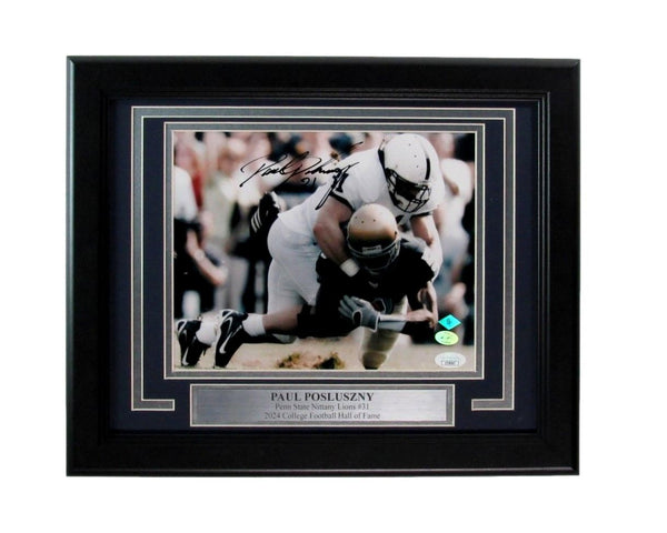 Paul Posluszny Signed/Autographed Penn State 8x10 Photo Framed JSA 197322