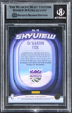 Kings De'Aaron Fox Authentic Signed 2023 Hoops Skyview #15 Card BAS Slabbed