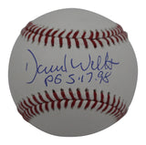 David Wells Autographed New York Yankees OML Baseball PG Beckett 39581