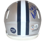 Nate Newton Autographed Dallas Cowboys Mini Helmet w/insc BAS 40209