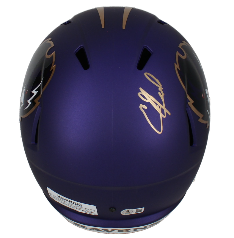 Ed Reed Signed Cleat Ed Reed Autographed Ravens 2024 Alternate Full Size Speed Helmet Becke ...
