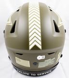 Dak Prescott Signed Cowboys F/S Salute to Service Speed Flex- Beckett W Hologram