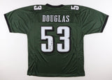 Hugh Douglas Signed Philadelphia Eagles Jersey (JSA COA) 3xPro Bowl Def. End